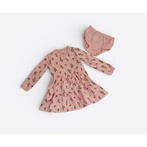 Carter's Floral Print Fleece Dress with Matching Bloomers Size 24 Months